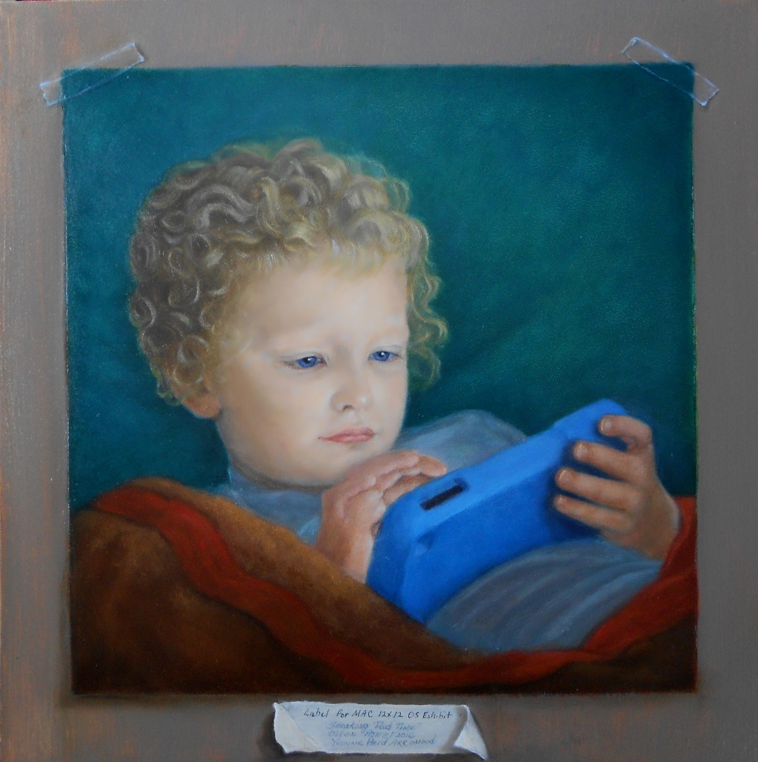 Henry Stealing Pad Time by Yvonne Herd Arrowood