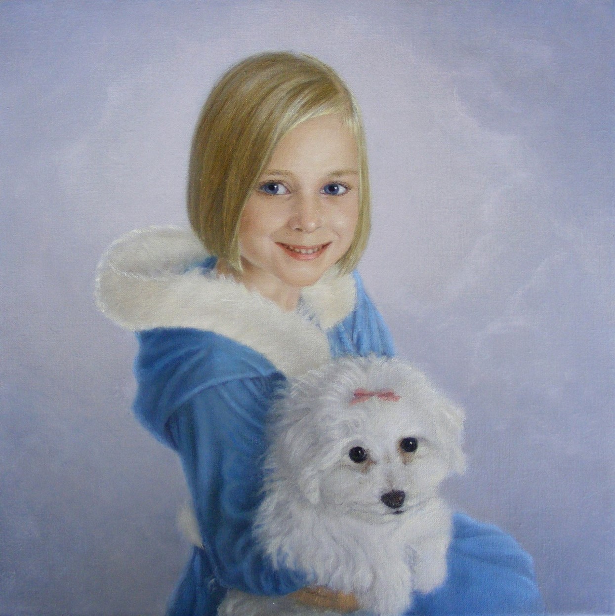 A Girl With A Dog by Yvonne Herd Arrowood